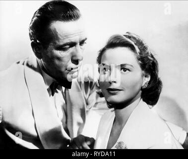 HUMPHREY BOGART, INGRID BERGMAN, CASABLANCA, 1942 Stock Photo