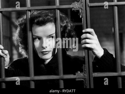 KATHARINE HEPBURN, BRINGING UP BABY, 1938 Stock Photo