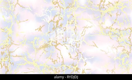 Seamless marble vector texture. Marble with gold veins. Marble effect. Graceful background. Rectangular tile. Stock Vector