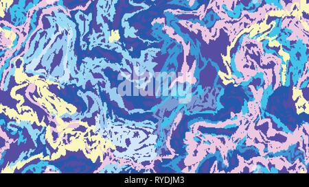 Seamless abstract marble pattern, watercolor marble pattern. Ebru style.Natural colorful vector background. Good for fabric, gift wrapping.Unique tren Stock Vector