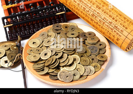 Copper abacus Stock Photo