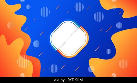 Creative vector illustration of liquid gradient. Fluid and stripes shapes geometric composition. Futuristic design posters. Trendy dynamic background. Stock Vector