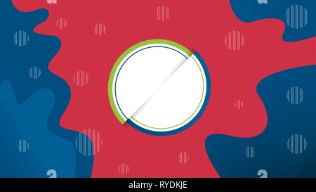 Creative vector illustration of liquid gradient. Fluid and stripes shapes geometric composition. Futuristic design posters. Trendy dynamic background. Stock Vector