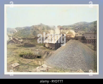 Mills and Mines. Part of the Great Homestake Works, Lead City, Dak Stock Photo