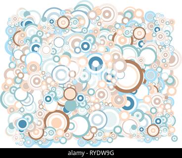 Lot of pastel circles - background / pattern / texture Stock Vector