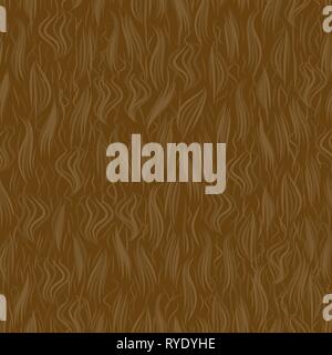 The texture of the brown wool. Seamless pattern background. Vector illustration. Animal skin Stock Vector