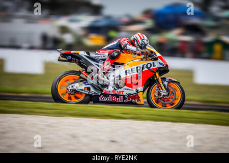 Phillip Island, Australia. 22nd Oct, 2016. Spanish rider Marc Marquez at the 2016 Australian Motorcycle Grand Prix. Stock Photo