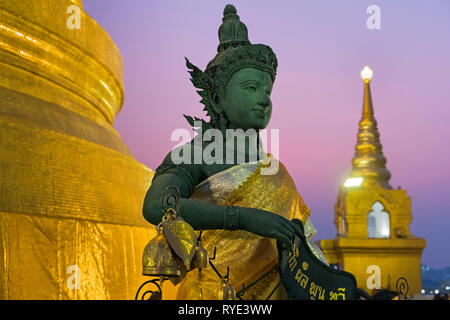Angel statue Golden Mount Wat Saket Bangkok Thailand