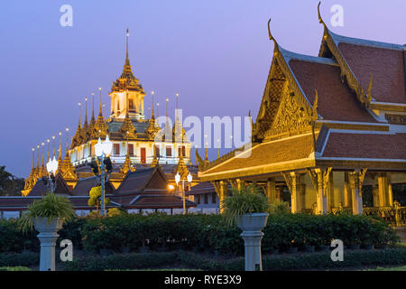 Loh Prasat Wat Rajnadda Bangkok Thailand Stock Photo