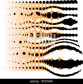 Abstract background made from black dots Stock Vector