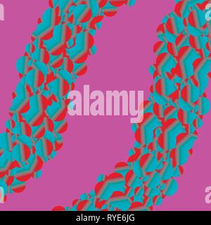 Conceptual futuristic abstract vector poster with colorful spheres. Stock Vector