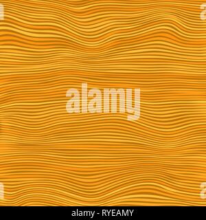Orange Striped Pattern. Wavy Ribbons. Curvy Lines Texture. Stock Vector