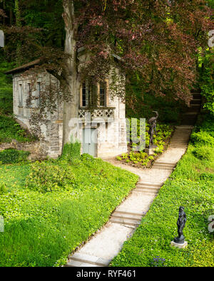 "Cottage on grounds of Schloss Unterleinleiter in Bavaria, Germany" Stock Photo