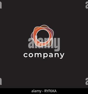Nest vector logo . Business logo. Circles emblem Stock Vector
