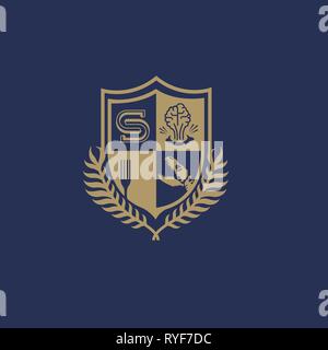 Blazon vector design template Stock Vector