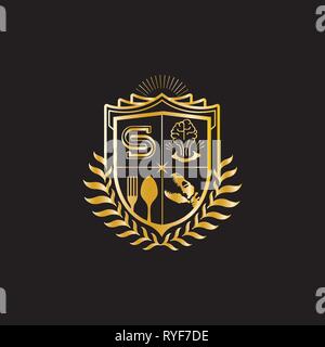 Blazon vector design template Stock Vector