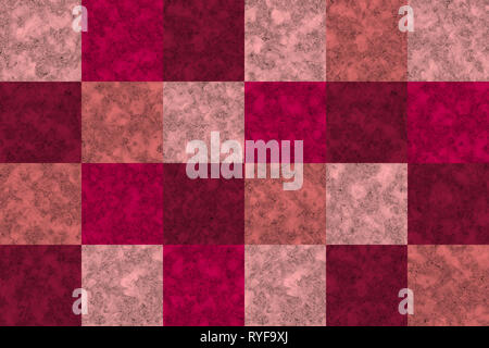 Purple, pink and cream color marble texture, tile pattern, square shape Stock Photo