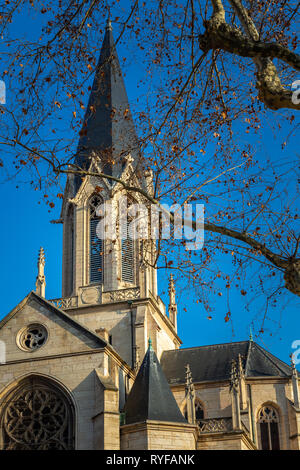 church saint georges, Lyon Stock Photo