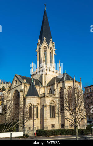 church saint georges, Lyon, France, Europe Stock Photo