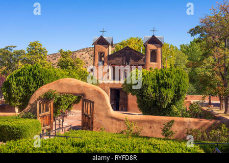 El Santuario De Chimayo historic Church in New Mexico Stock Photo