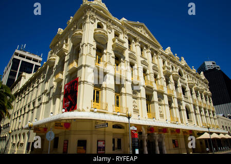 PERTH, AUSTRALIA - March 2, 2019: His Majesty's Theatre is a baroque style theatre completed in 1904 Stock Photo