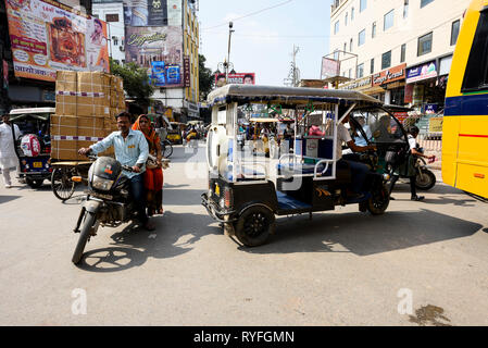 Traffic in India , Varanasi Stock Photo
