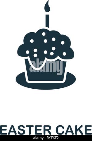 Easter Cake icon. Creative element design from easter icons collection. Pixel perfect Easter Cake icon for web design, apps, software, print usage Stock Vector