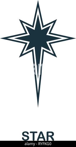 Star icon. Creative element design from easter icons collection. Pixel perfect Star icon for web design, apps, software, print usage Stock Vector
