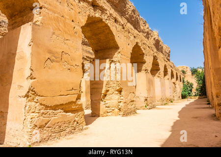 Meknes Royal Stables of the romans, Morocco Stock Photo