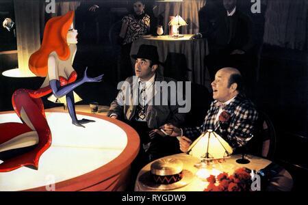 JESSICA RABBIT, BOB HOSKINS, WHO FRAMED ROGER RABBIT, 1988 Stock Photo