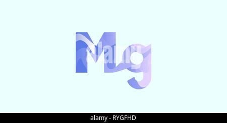 Mg magnesium chemical element Stock Vector