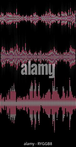 music sound waves Stock Vector