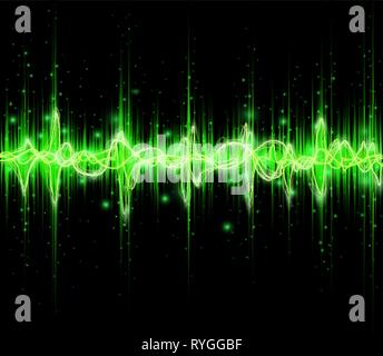 music sound waves Stock Vector