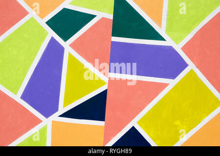 Colored felt texture background, grey, brrown, green, lime, pink, orange yellow purple light blue dark plue Stock Photo