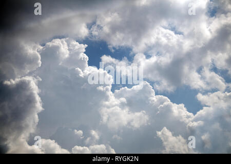 Gathering of the dark clouds before the storm Stock Photo