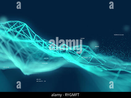 Futuristic Technology Background And Visual Data Of The Future Stock ...