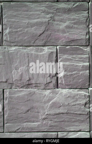 Dark grey black slate background or texture. black stone Stock Photo