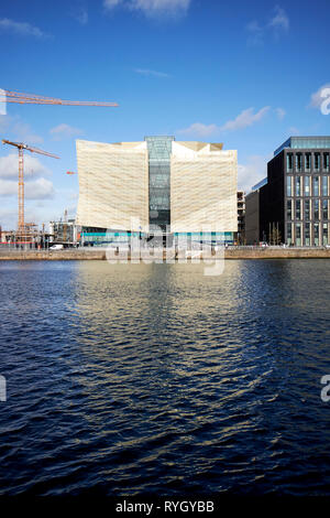 The Central Bank of Ireland head office on new wapping street north wall quay Dublin republic of Ireland Stock Photo