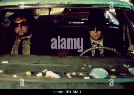 JOHN BELUSHI, DAN AYKROYD, THE BLUES BROTHERS, 1980 Stock Photo