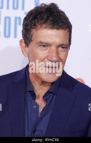 Madrid, Spain. 13th Mar, 2019. Antonio Banderas at the premiere on Dolor y Gloria at the Capitol theater in Madrid, Spain on March13, 2019. Credit: Jimmy Olsen/Media Punch ***No Spain***/Alamy Live News Stock Photo