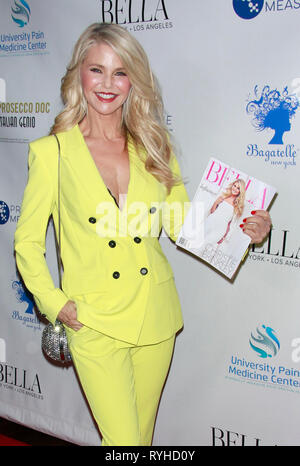 Christie Brinkley at the New YorkÕs Influencer Issue Cover Launch Party at Bagatelle in New York City on March 13, 2019. Credit: Diego Corredor/MediaPunch Stock Photo