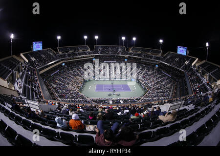 Los Angeles, California, USA. 13th Mar, 2019. A view of the main stadium for the BNP Paribas Open tennis tournament on Wednesday, March 13, 2019 in Indian Wells, California. Credit: Ringo Chiu/ZUMA Wire/Alamy Live News Stock Photo