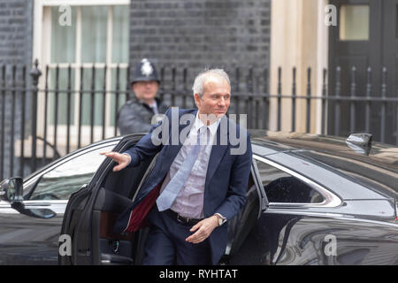 London, UK. 14th March 2019, David Lidinton MP PC, Cabinet minister arrives at a Cabinet meeting at 10 Downing Street, London, UK. Credit: Ian Davidson/Alamy Live News