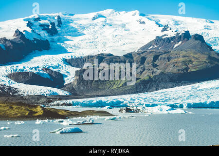 A beautiful glacier somewhere in breathtaking Iceland Stock Photo