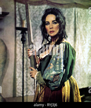 ELIZABETH TAYLOR, THE TAMING OF THE SHREW, 1967 Stock Photo