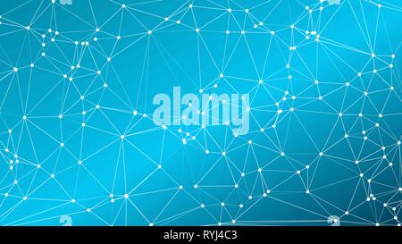Algorithm creative illustration, vector lines connections Stock Vector