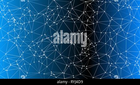 Dots and lines connected vector technology layout Stock Vector
