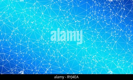 Triangles shapes connected to circles vector abstract template Stock Vector
