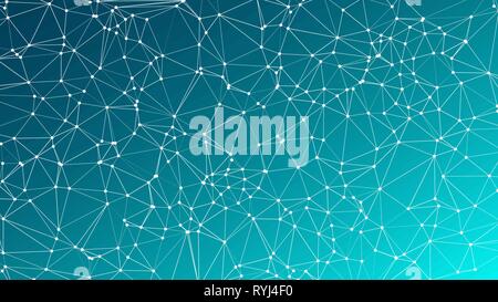 Futuristic technical wireframe pattern Stock Vector