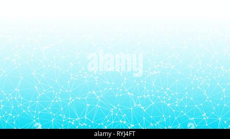 Random vector circles shapes and lines connecting Stock Vector